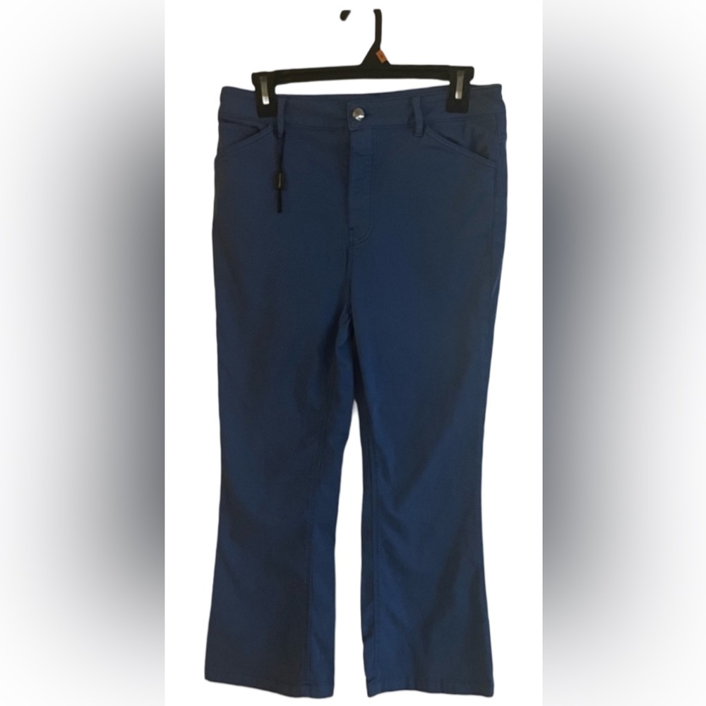 Massimo Dutti sz 8 Blue Flared Crop Pants